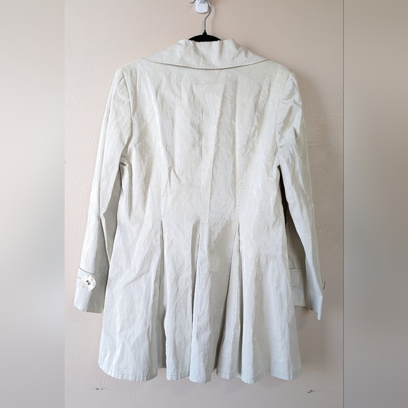 HELENE BERMAN Jacket Blazer, Linen, Off-white, Fitted, Classy! Size M - Picture 4 of 7